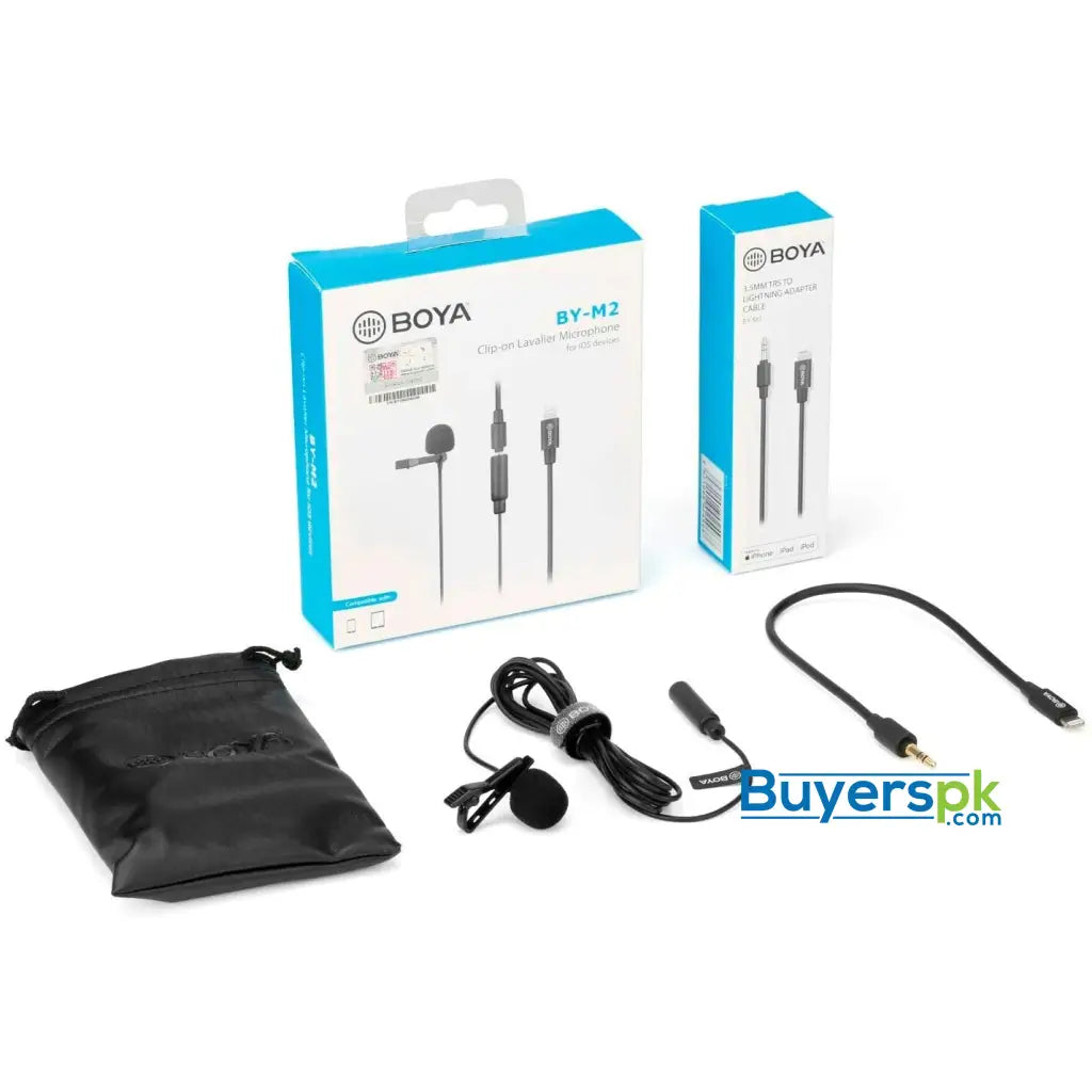 Boya By-m2 Clip-on Lavalier Microphone for Apple Smartphone - Price in Pakistan Boya By-m2 Clip-on Lavalier Microphone for Apple Smartphone - Price in Pakistan